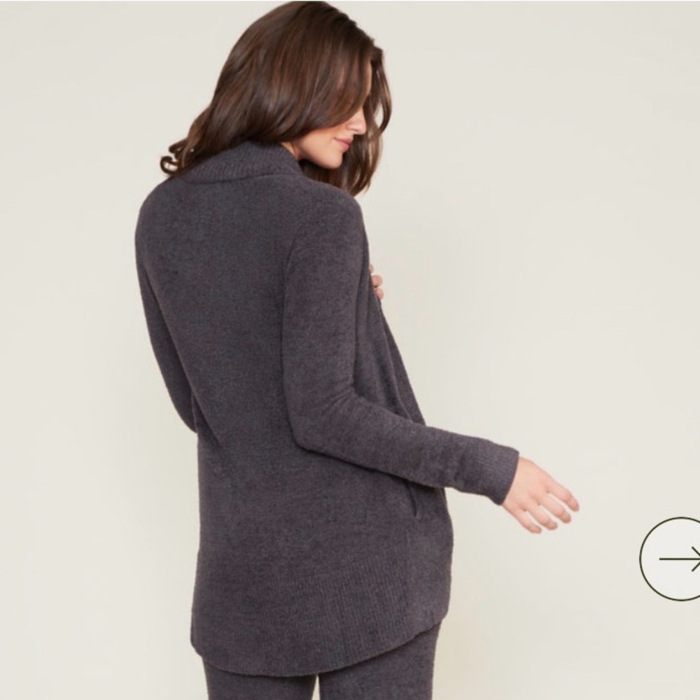 Barefoot Dreams CozyChic Lite Circle Cardi - Gray - Picture 3 of 6